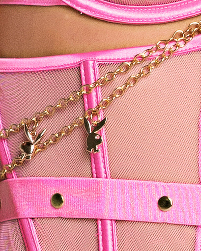 Seductive Playboy Charm Waspie 3-Piece Set Playboy Lingerie