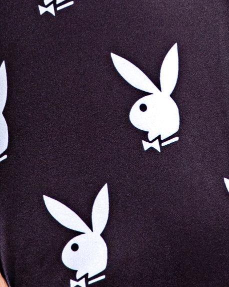 Glittering Playboy Slumber Bunny Romper Playboy Lingerie