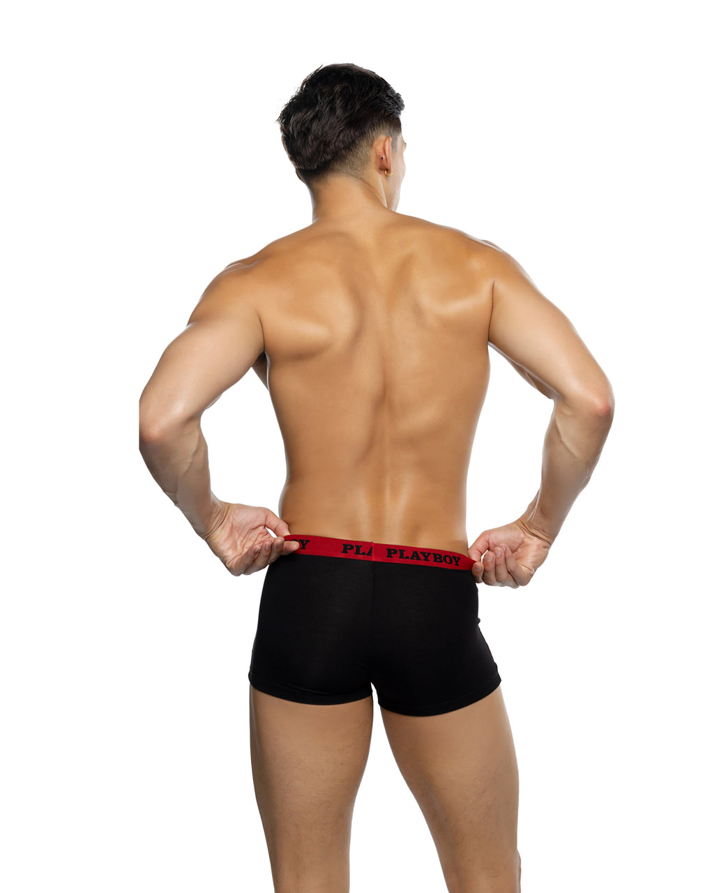Rugged Playboy Men's Tuxedo Modal Boxer Briefs Men's Boxer Briefs in Red by Build-A-Hoochie