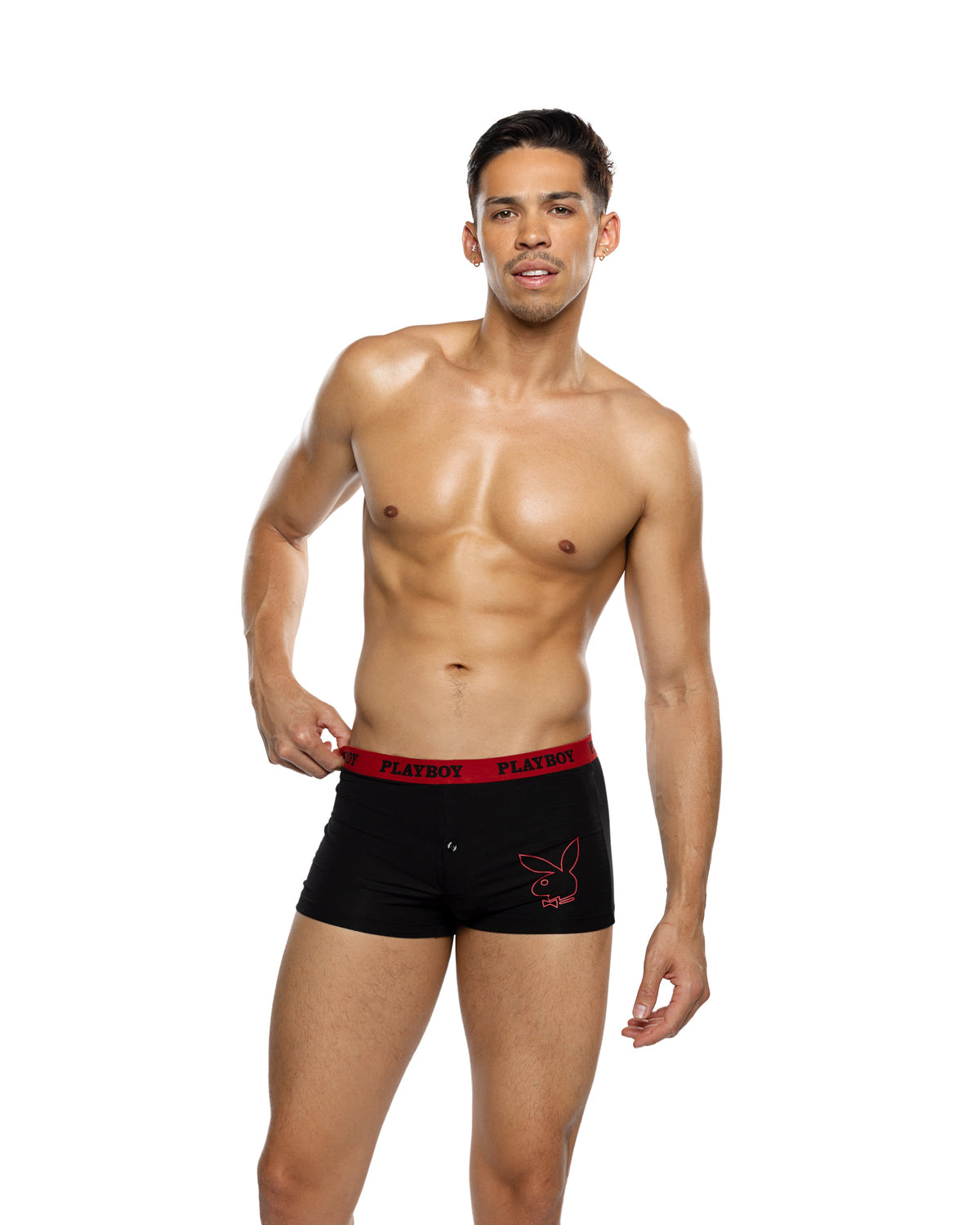 Rugged Playboy Men's Tuxedo Modal Boxer Briefs Men's Boxer Briefs in Red by Build-A-Hoochie