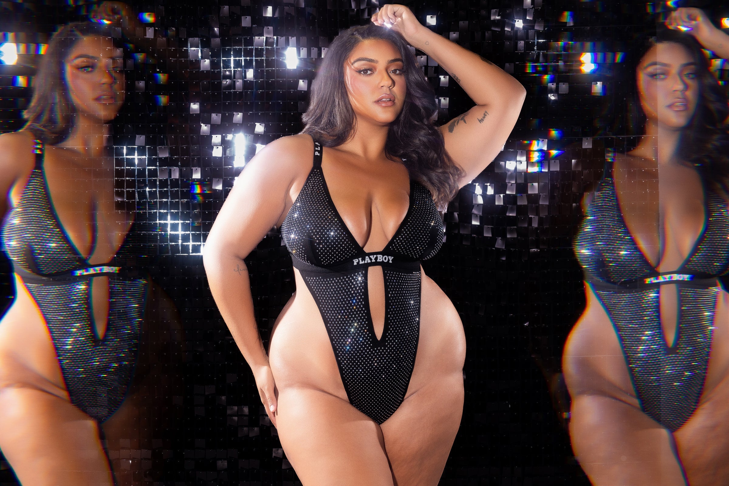 Iconic Playboy Disco Fever Teddy Lingerie