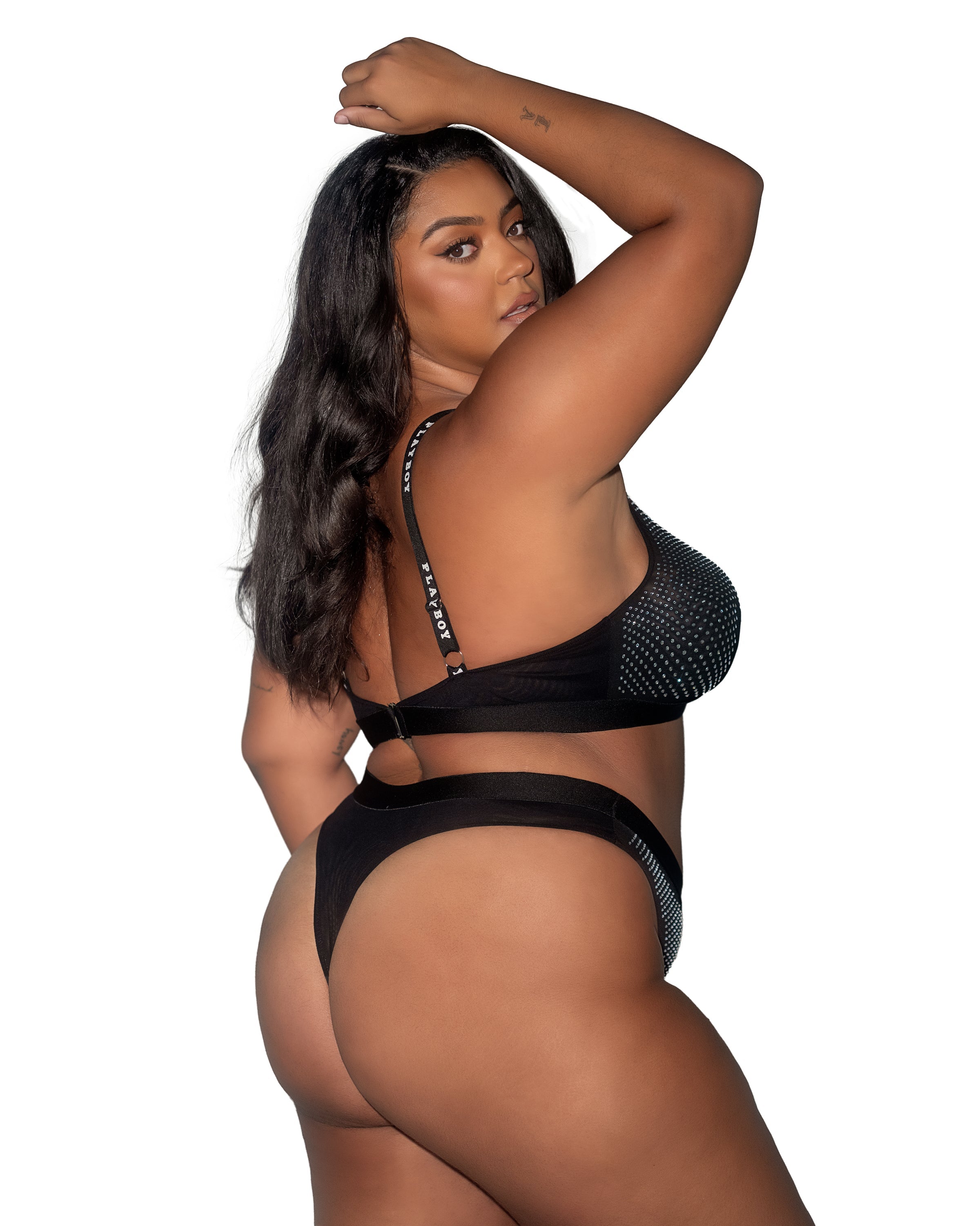 Bewitching Playboy Disco Fever 2pc Set Lingerie Back View