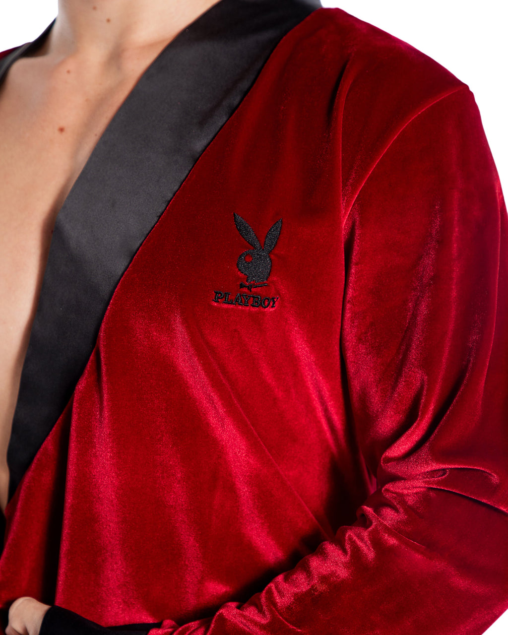 Enchanting Playboy Mens Smoke Lounge Robe Lingerie