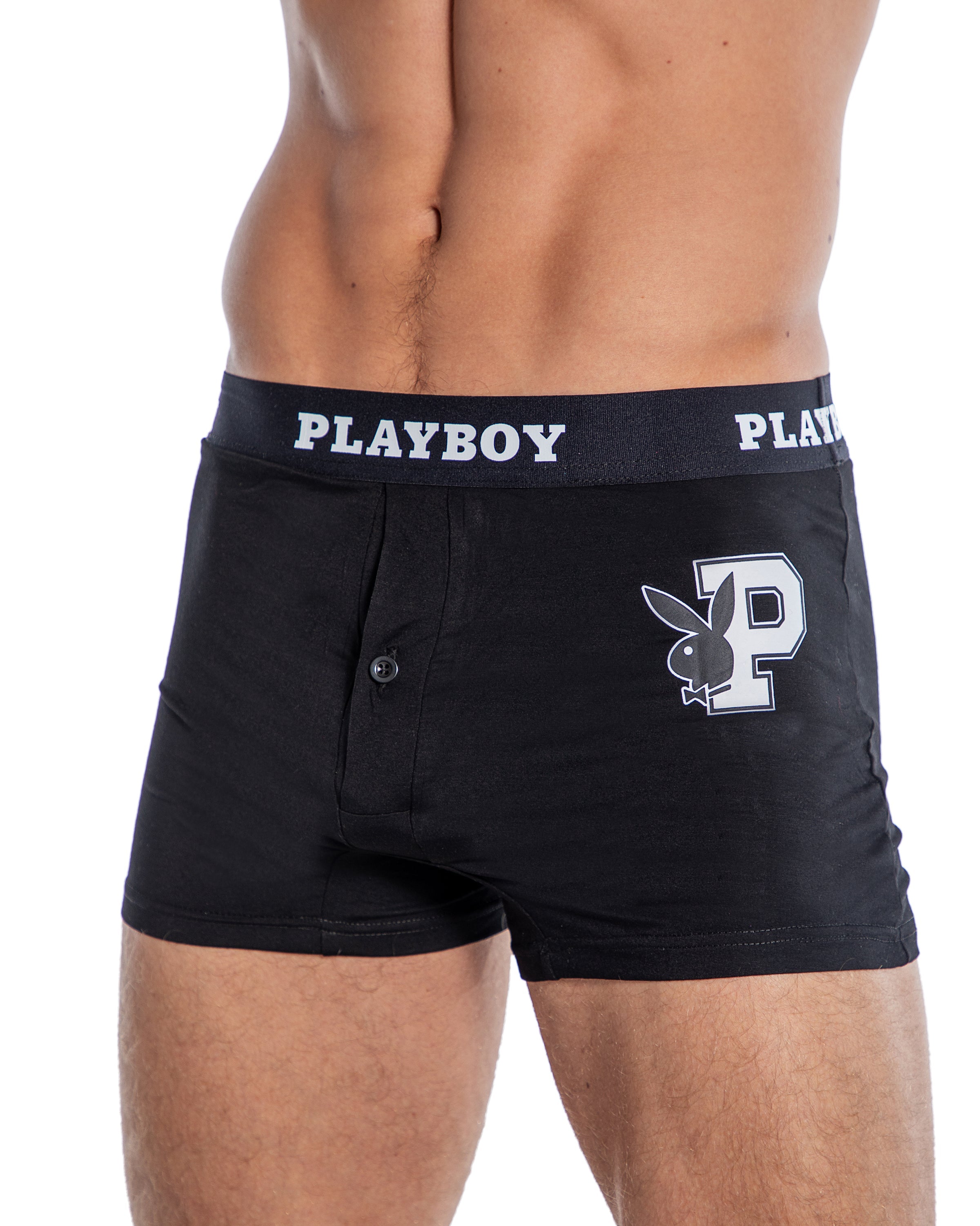 Elegant Playboy Mens Varsity Modal Boxer Briefs Lingerie