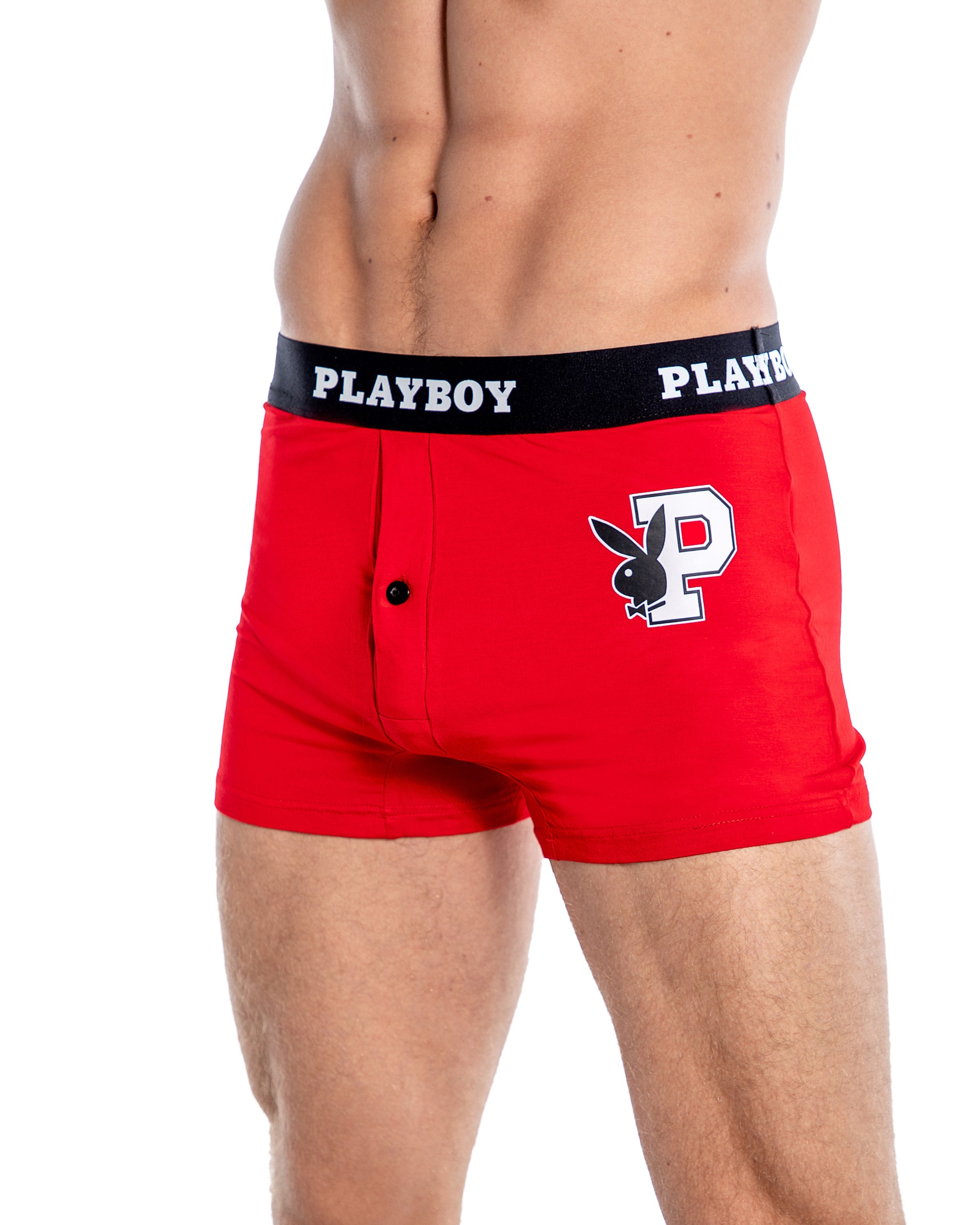 Elegant Playboy Mens Varsity Modal Boxer Briefs Lingerie