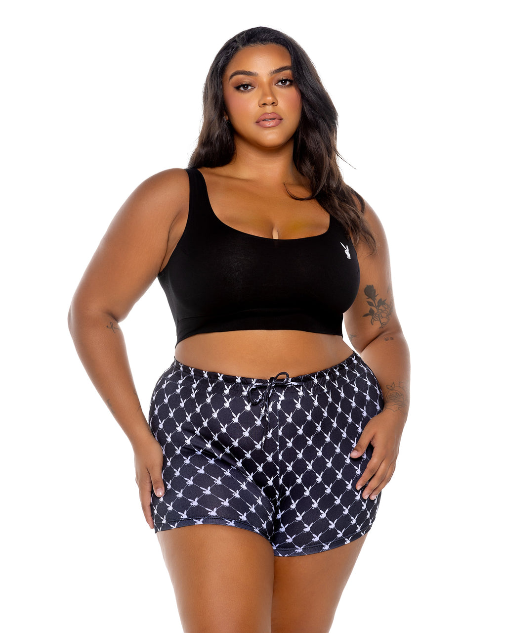 BAHPBLI175 - Charming Playboy Bunny Slumber Lounge 2pc Set