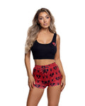 Fabulous Sweetheart Bunny 2PC Lounge Short Set Lounge Set in Red by Build-A-Hoochie