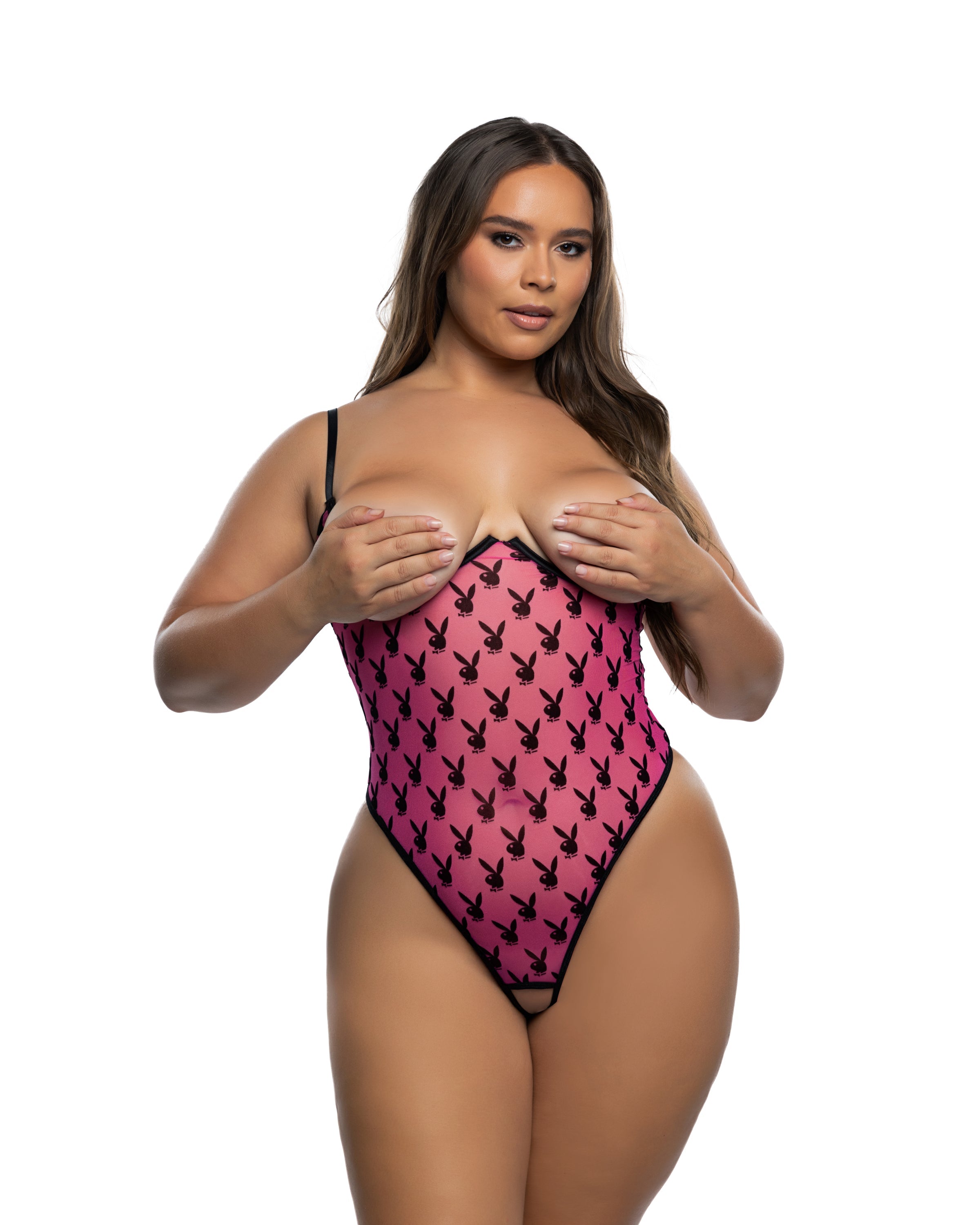 BAHPBLI191 - Opulent Ravishing Bunny Crotchless Teddy