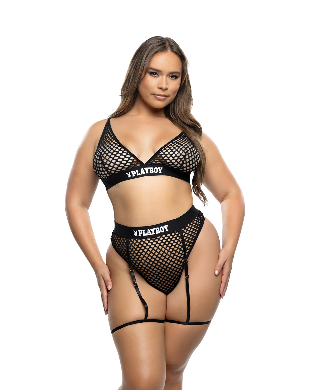 Sparkling Erotic Bunny 2PC Set Lingerie Set by Build-A-Hoochie