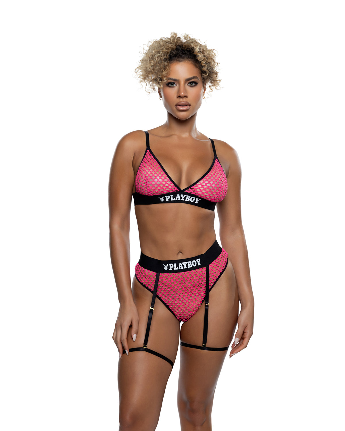 Sparkling Erotic Bunny 2PC Set Lingerie Set by Build-A-Hoochie