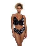 Lovely Flutter Bunny 2PC Lounge Set in Black by Build-A-Hoochie
