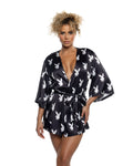 Breathtaking Chill Bunny Robe in Black by Build-A-Hoochie