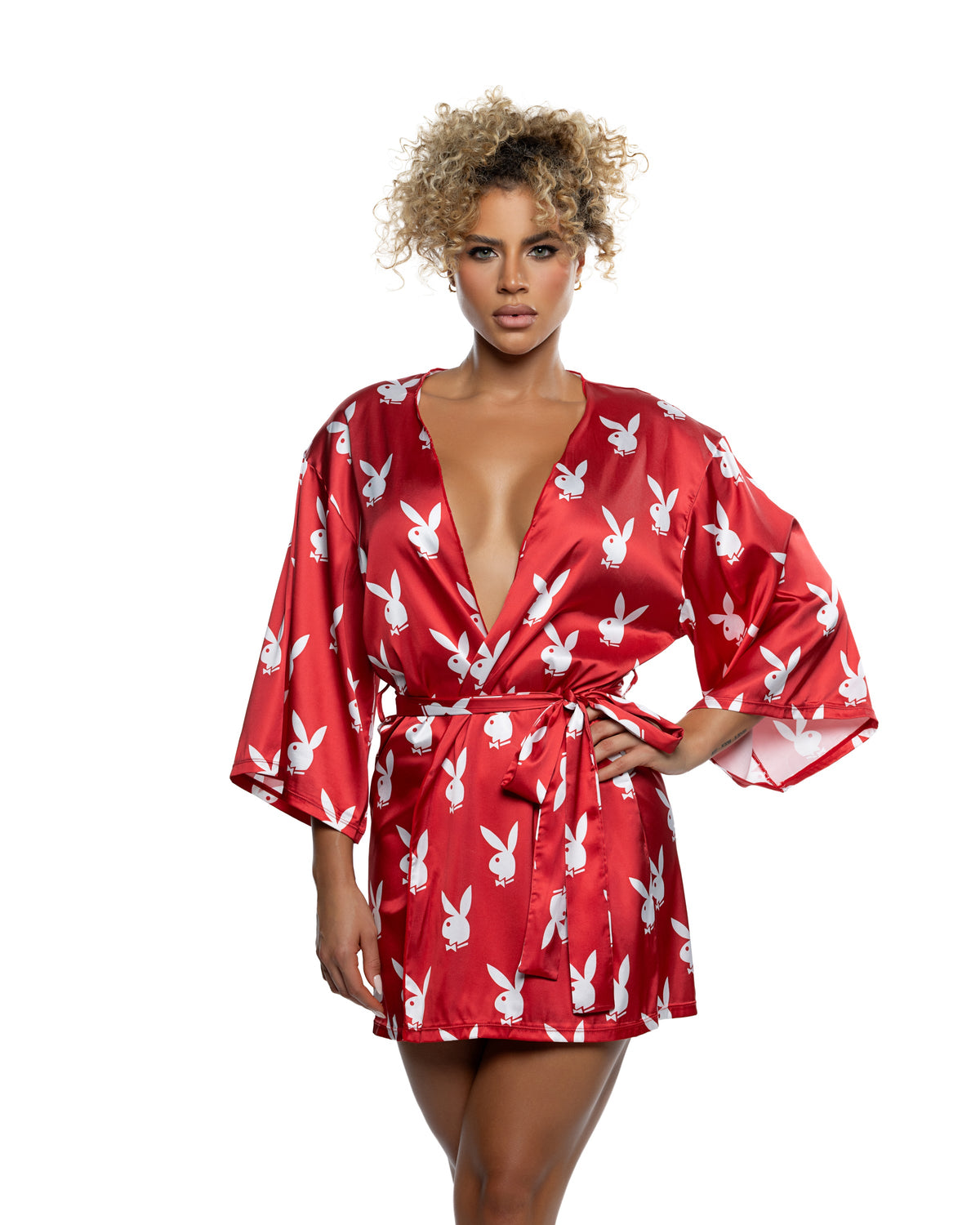 Breathtaking Chill Bunny Robe in Red by Build-A-Hoochie