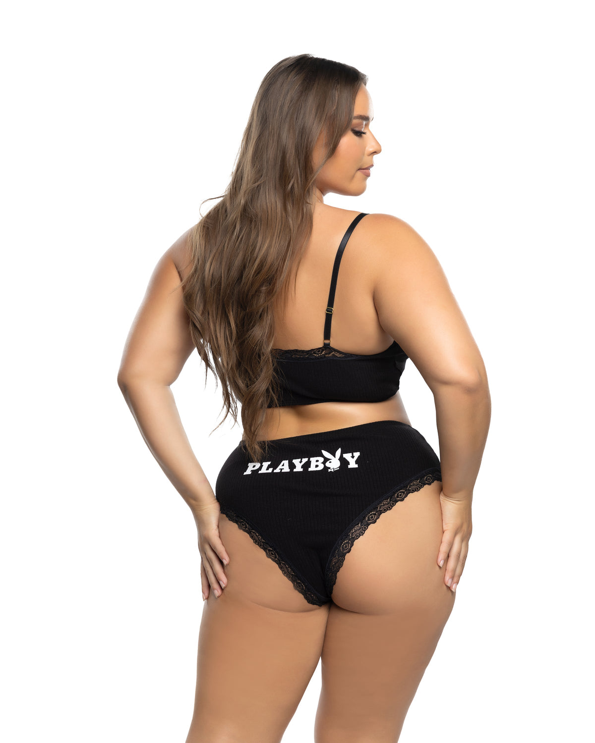 Majestic Comfy Bunny 2PC Cropped Cami Set Lingerie Set by Build-A-Hoochie
