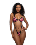 Ravishing Bunny Strappy Sling Teddy in Hot Pink by Build-A-Hoochie
