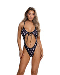 Wild Playdate Bunny Halter Teddy in Black by Build-A-Hoochie