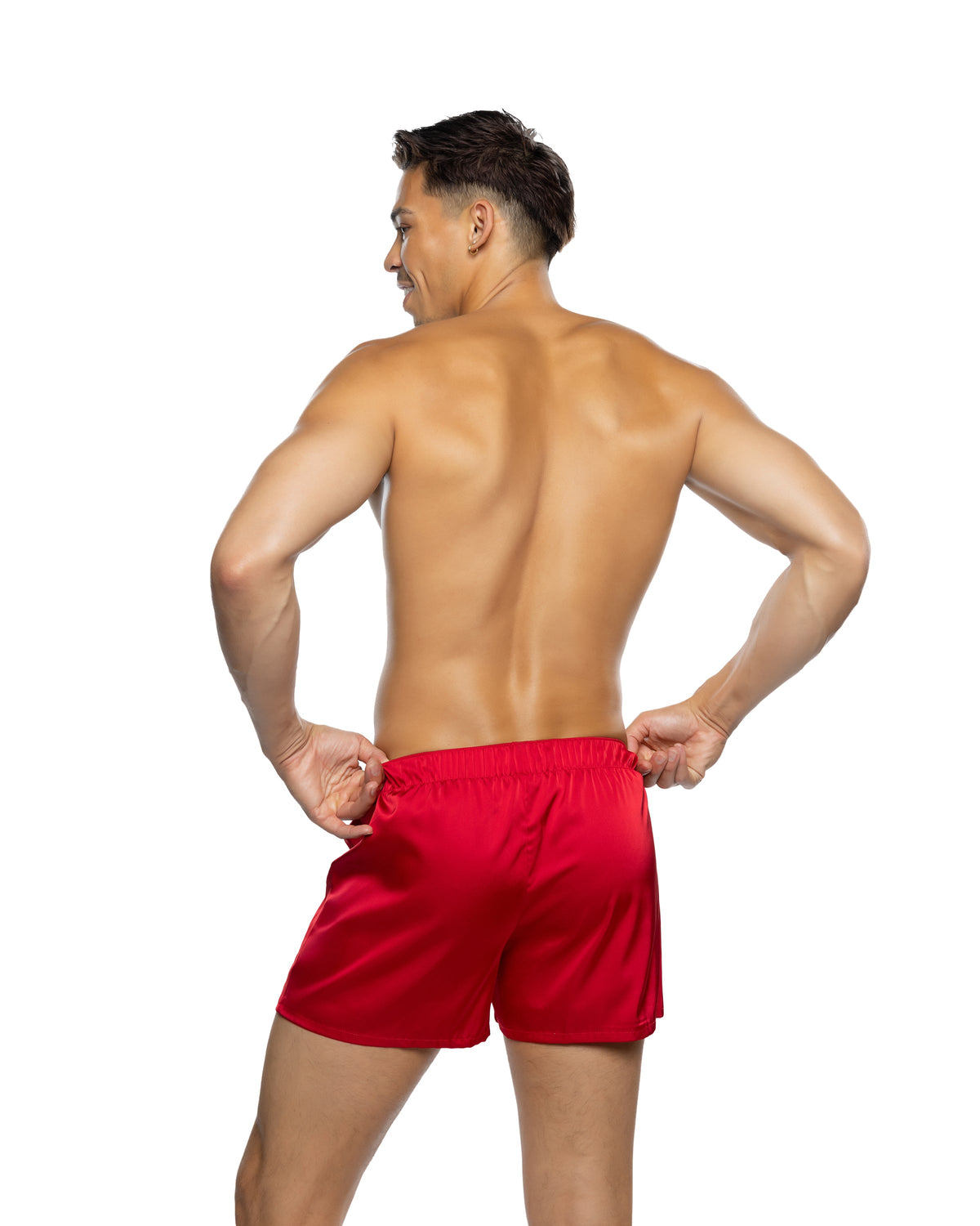 Divine Bunny Boxer Men's Boxer Shorts in Red by Build-A-Hoochie