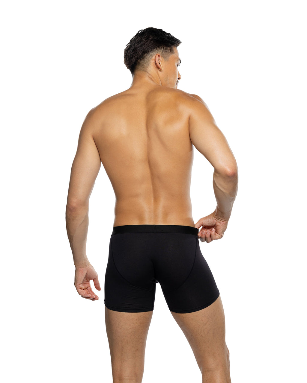 Mighty Men's Playboy Boxer Briefs Men's Boxer Briefs in Black by Build-A-Hoochie