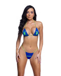 Radiant Playboy Bunny Bikini Set in Blue by Build-A-Hoochie