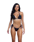 Tempting Playboy Bunny Bikini Set in Black by Build-A-Hoochie