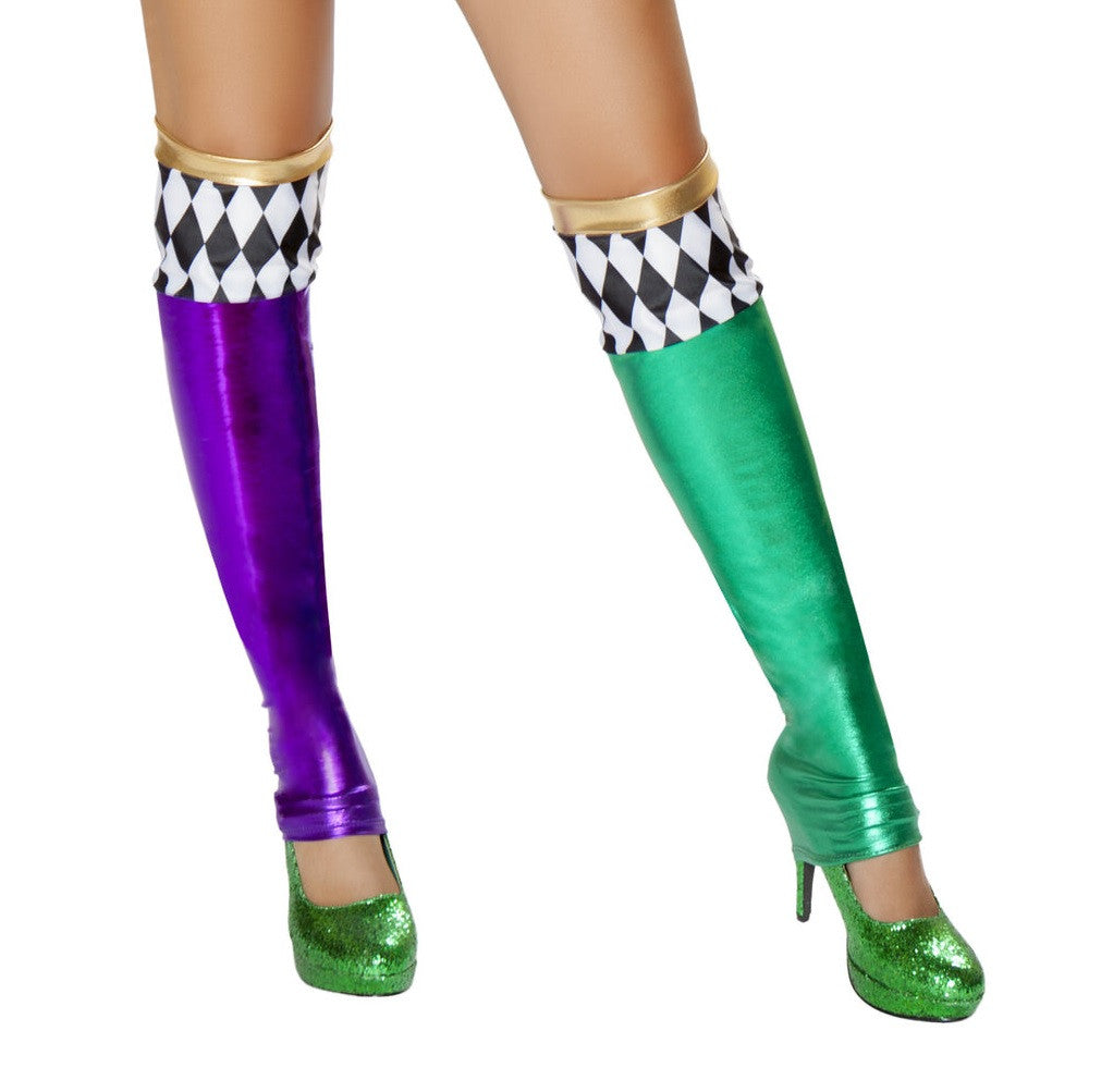 BAHST4723 - Goddess Green/Purple Jester Leggings
