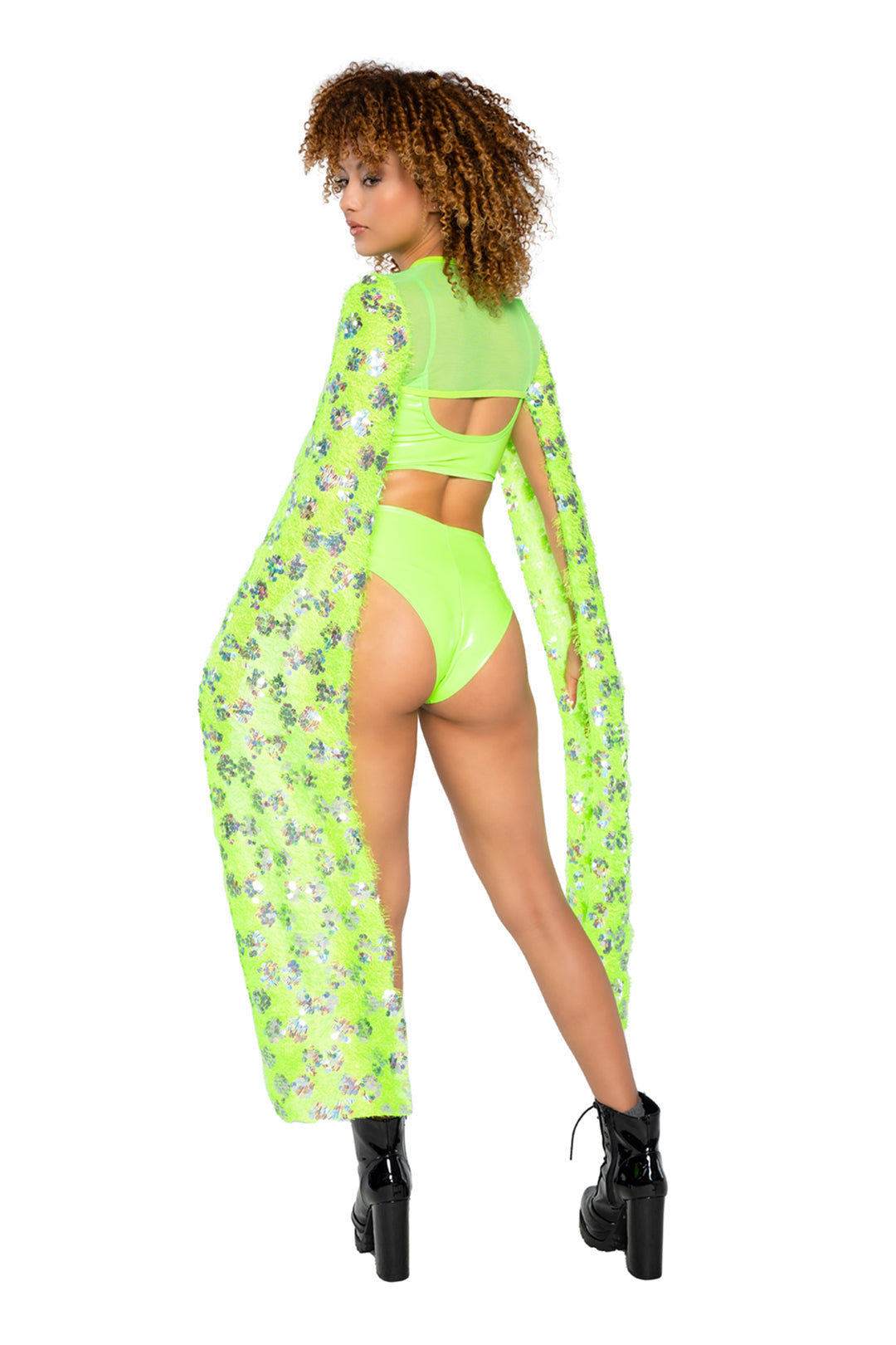 BAHJR201 - Enchanting Sequin Drop Sleeve Shrug